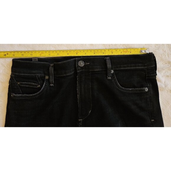 Citizens of Humanity Rocket High rise Skinny black Jeans Size 29 Distressed USA - Picture 12 of 14